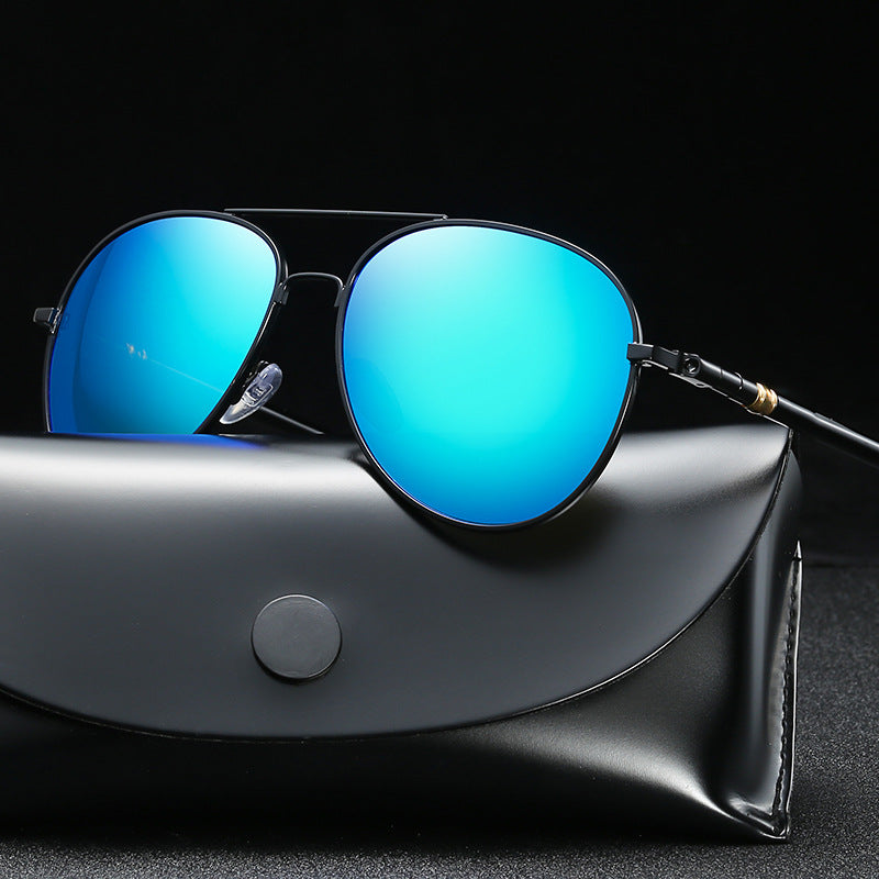Polarized Sunglasses Men's Metal Sunglasses Color Film Sunglasses - Zalixer