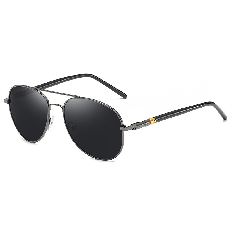 Polarized Sunglasses Men's Metal Sunglasses Color Film Sunglasses - Zalixer