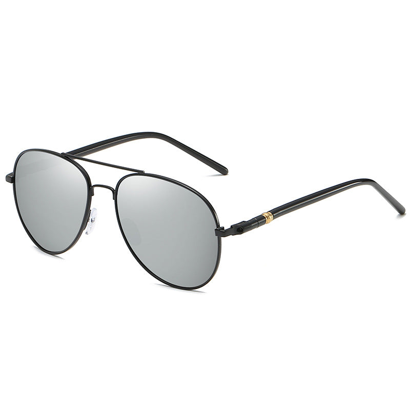 Polarized Sunglasses Men's Metal Sunglasses Color Film Sunglasses - Zalixer