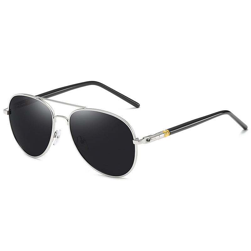 Polarized Sunglasses Men's Metal Sunglasses Color Film Sunglasses - Zalixer