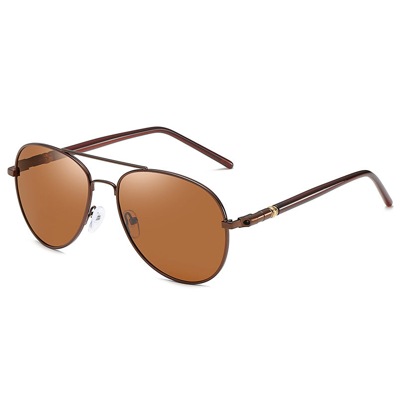 Polarized Sunglasses Men's Metal Sunglasses Color Film Sunglasses - Zalixer