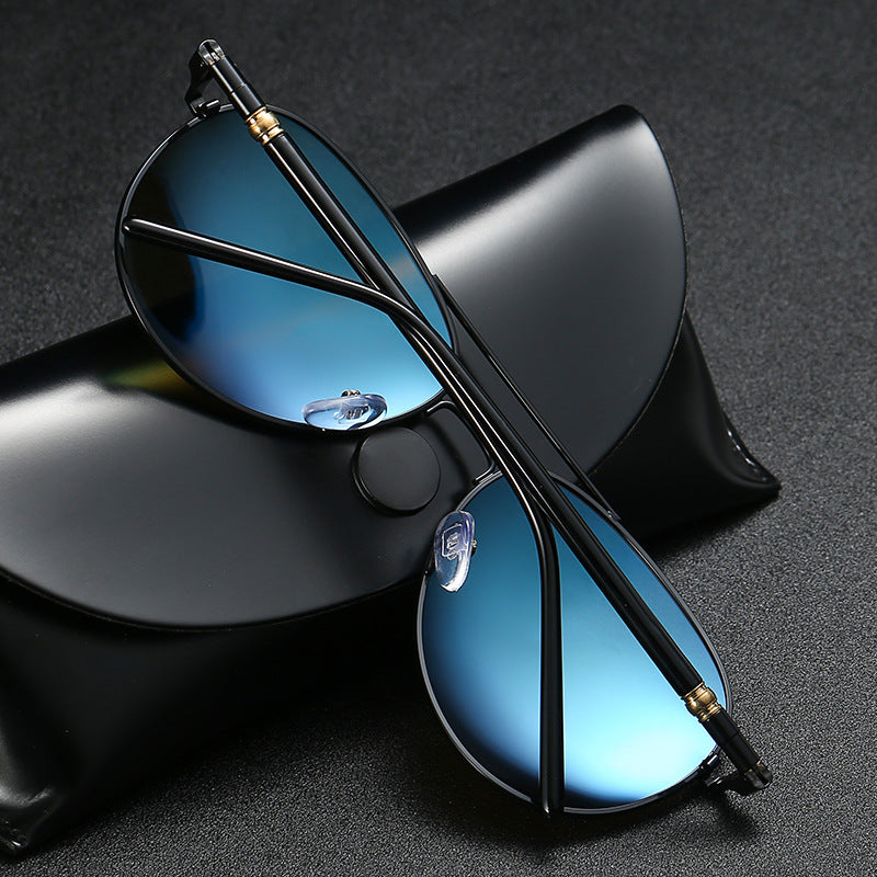 Polarized Sunglasses Men's Metal Sunglasses Color Film Sunglasses - Zalixer