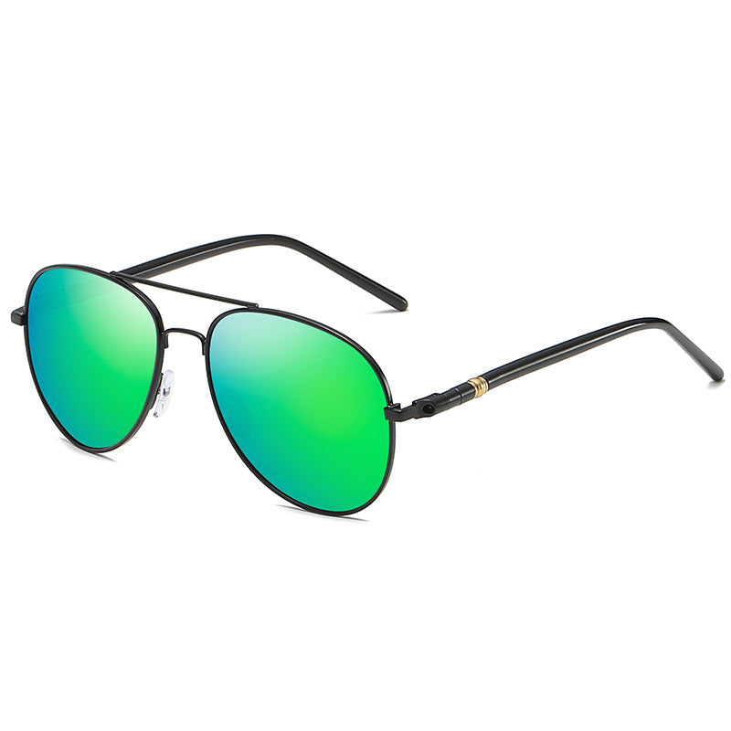 Polarized Sunglasses Men's Metal Sunglasses Color Film Sunglasses - Zalixer
