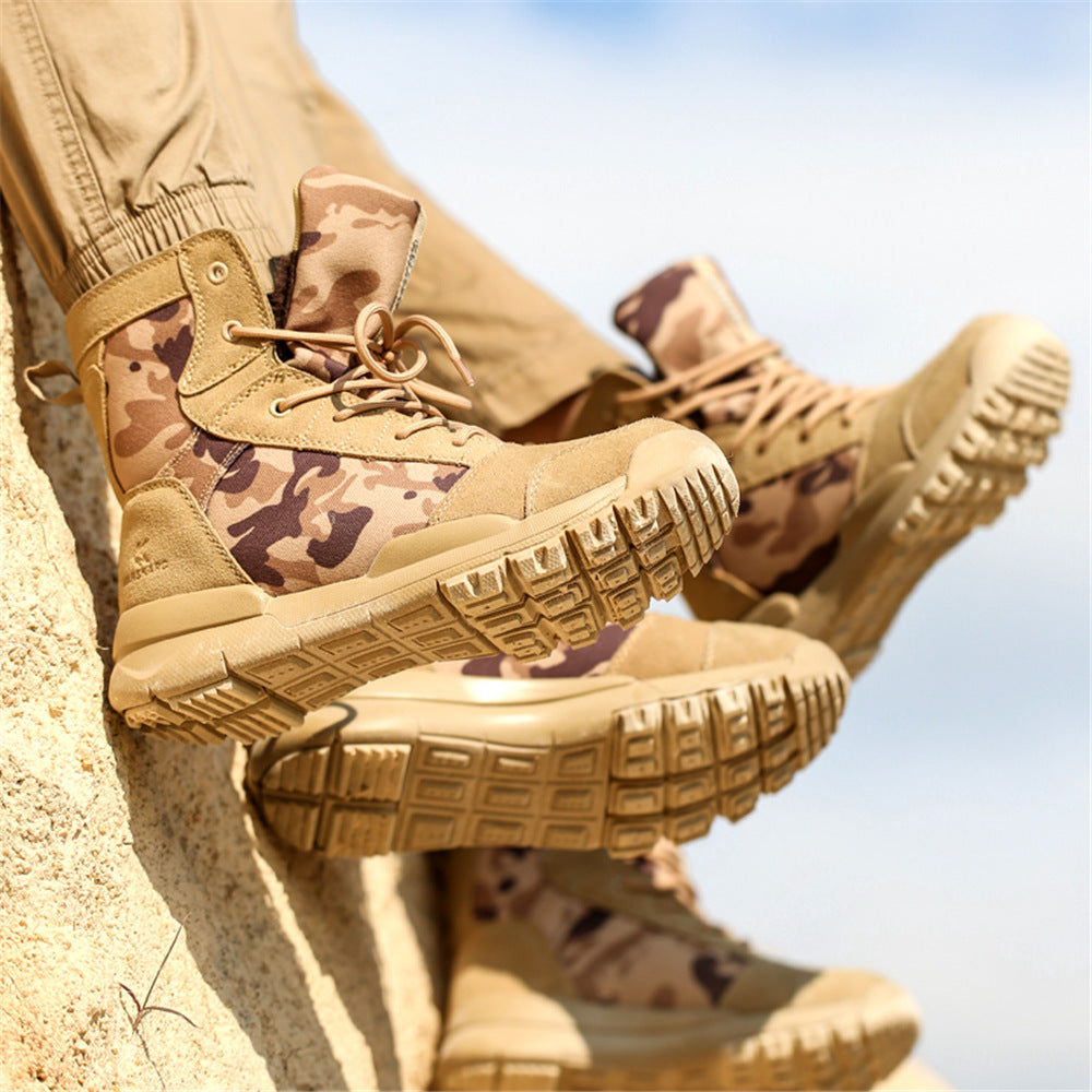 Outdoor Military Boots Mens Tactical Boots Womens High-Top - Zalixer
