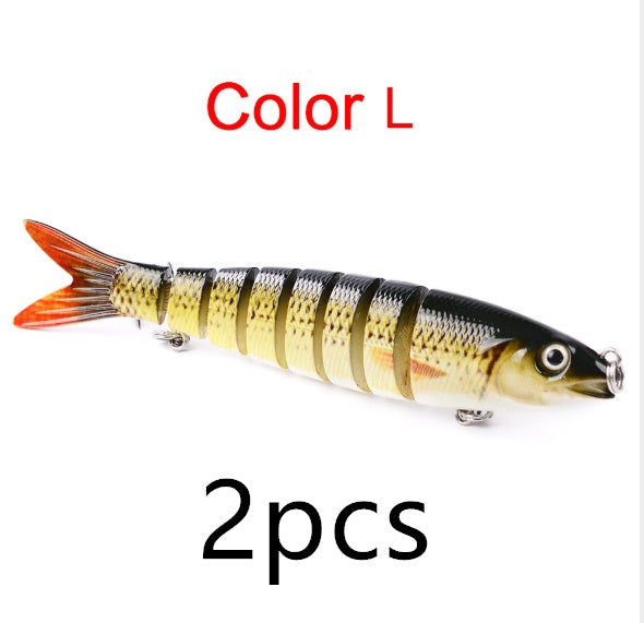 Pike Fishing Lures Artificial Multi Jointed Sections Hard Bait Trolling Pike Carp Fishing Tools - Zalixer