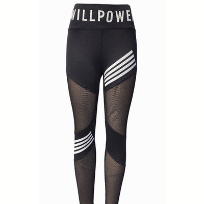 Womens Hip-Lifting High-Waist Mesh Sweatpants Yoga Pants - Zalixer