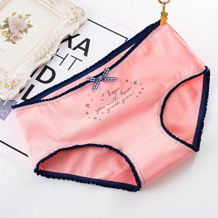 Mid-Waist Briefs Cotton Women's Panties - Zalixer