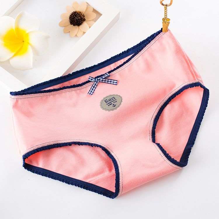 Mid-Waist Briefs Cotton Women's Panties - Zalixer