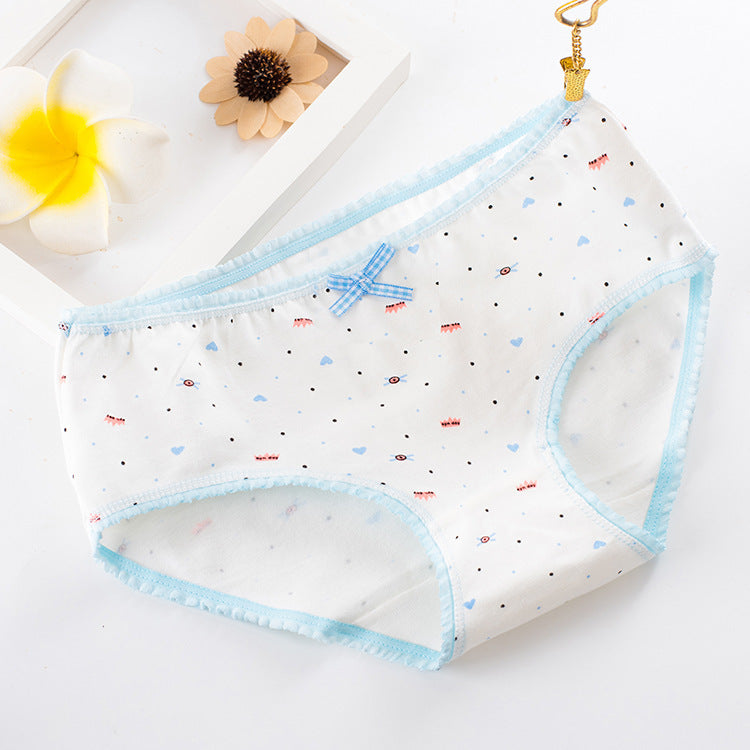 Mid-Waist Briefs Cotton Women's Panties - Zalixer