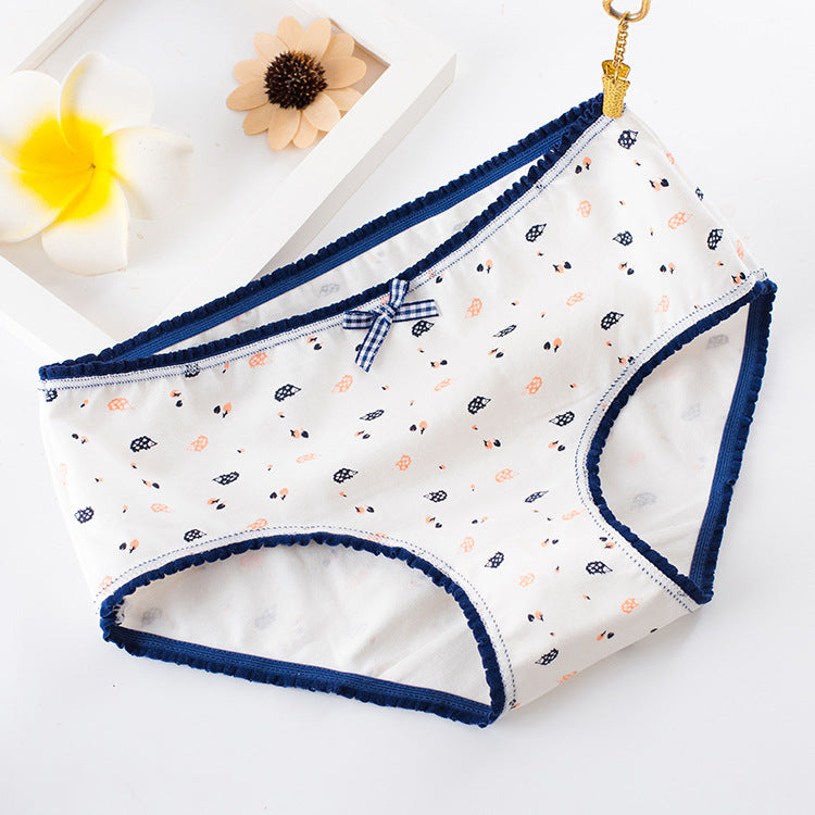 Mid-Waist Briefs Cotton Women's Panties - Zalixer