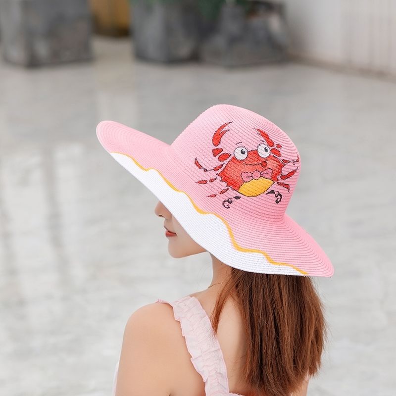 Outdoor Shade Colorful Straw Hat - Zalixer