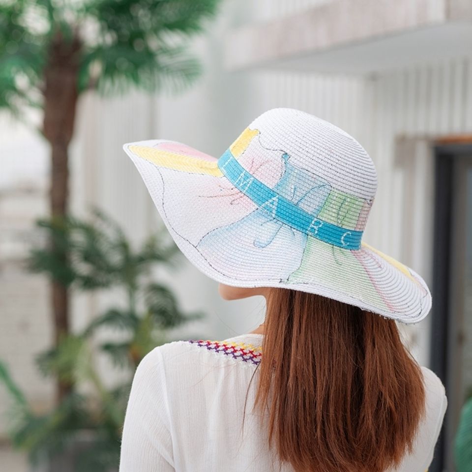 Outdoor Shade Colorful Straw Hat - Zalixer