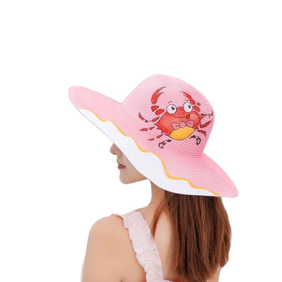 Outdoor Shade Colorful Straw Hat - Zalixer