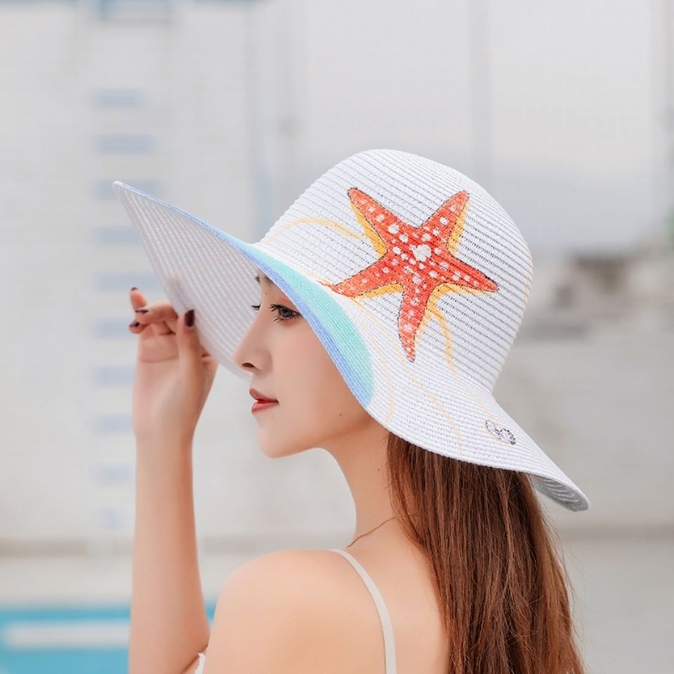 Outdoor Shade Colorful Straw Hat - Zalixer