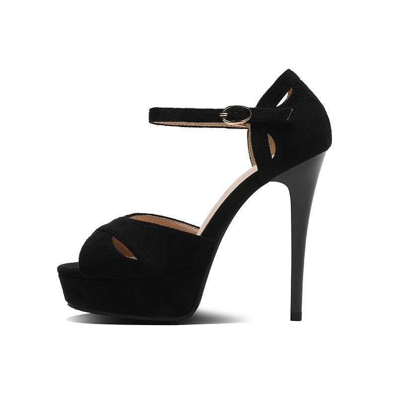 Stiletto High Heels Women's Fish Mouth Platform Sandals - Zalixer