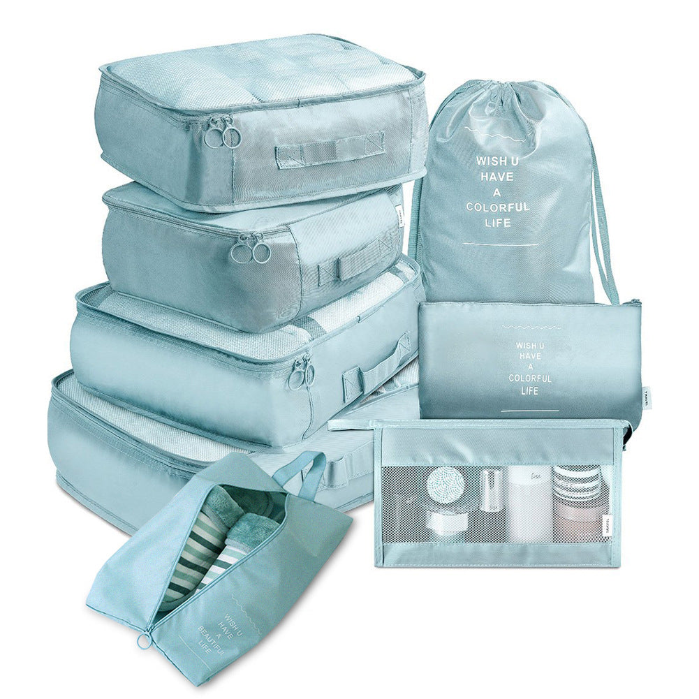 8-piece Set Luggage Divider Bag Travel Storage Clothes Underwear Shoes Organizer Packing Cube Bag - Zalixer