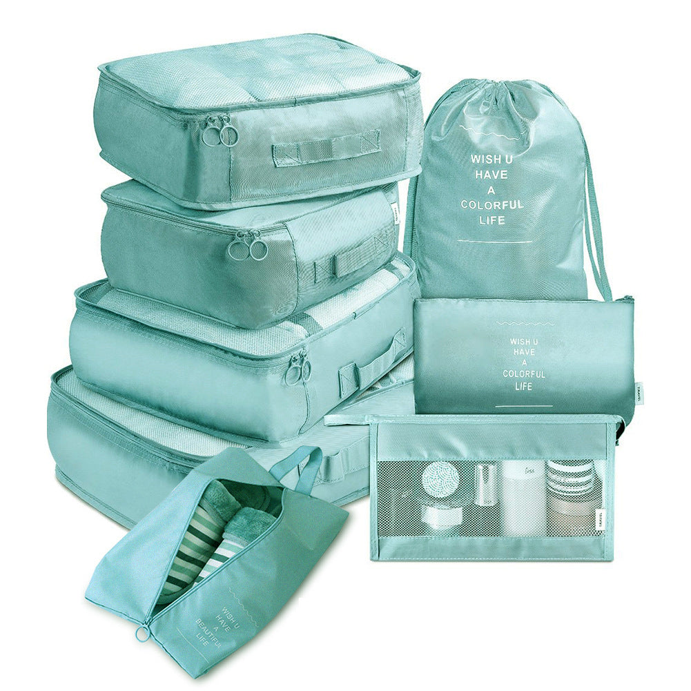 8-piece Set Luggage Divider Bag Travel Storage Clothes Underwear Shoes Organizer Packing Cube Bag - Zalixer