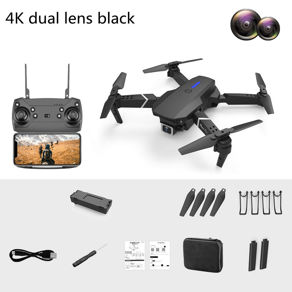 Dual-Lens Folding Drone Fixed-Height Four-Axis Aerial Photography Remote Control