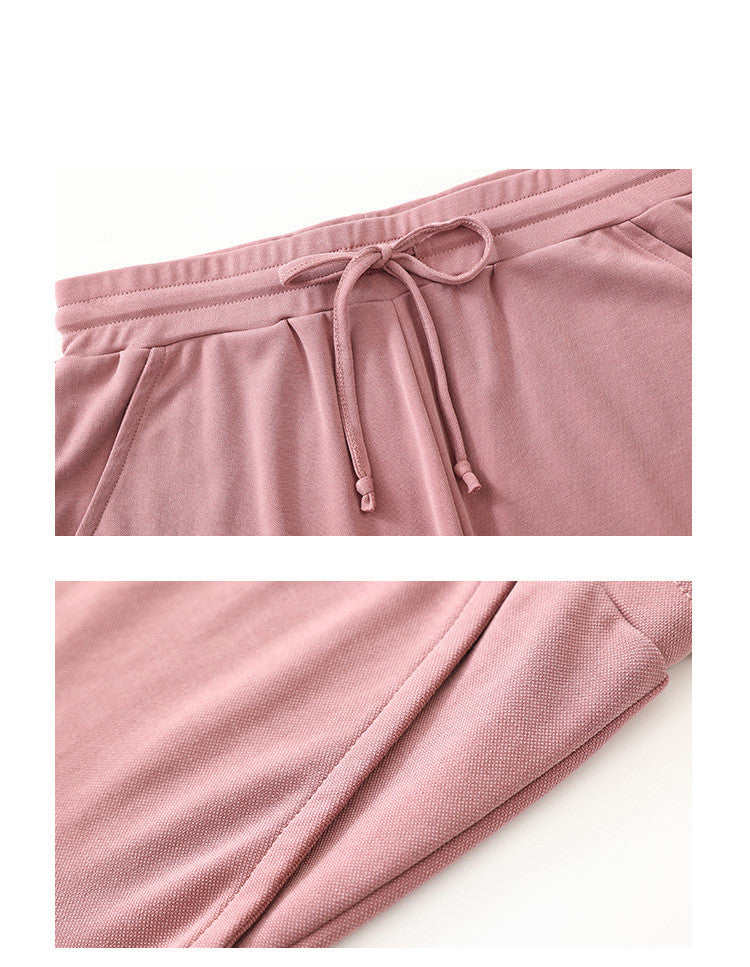 Lace Wide Loose Shorts Women HipsRunning Sports Fitness Fashion Casual Yoga Shorts - Zalixer