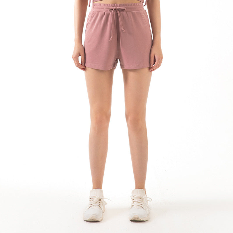 Lace Wide Loose Shorts Women HipsRunning Sports Fitness Fashion Casual Yoga Shorts - Zalixer