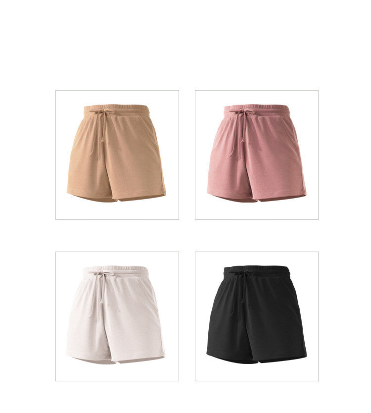 Lace Wide Loose Shorts Women HipsRunning Sports Fitness Fashion Casual Yoga Shorts - Zalixer