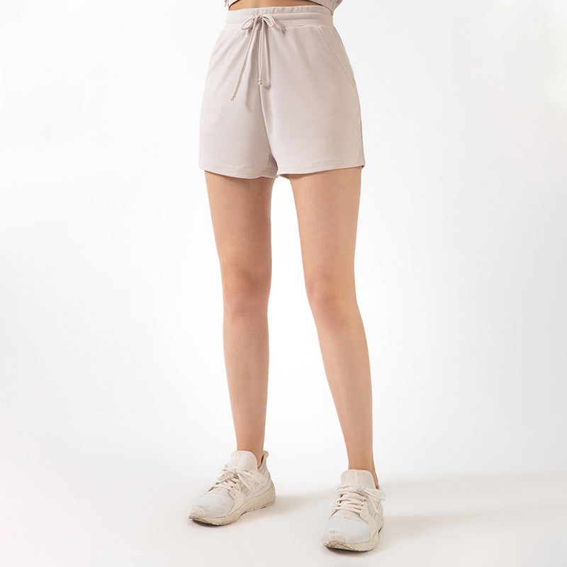 Lace Wide Loose Shorts Women HipsRunning Sports Fitness Fashion Casual Yoga Shorts - Zalixer