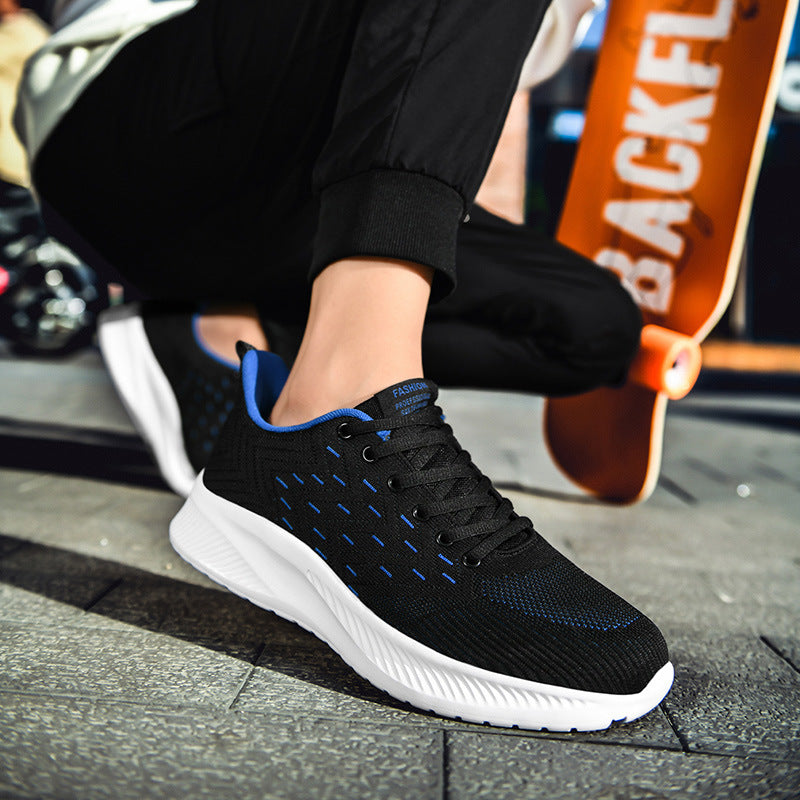 Sports Flying Woven Cold Sticky Ultralight Casual Running Shoes - Zalixer