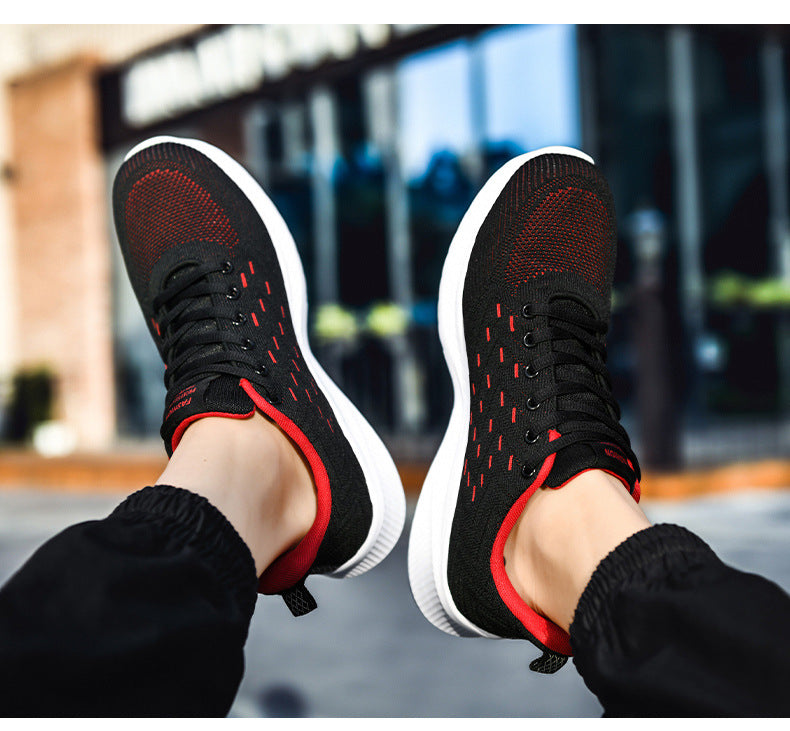 Sports Flying Woven Cold Sticky Ultralight Casual Running Shoes - Zalixer