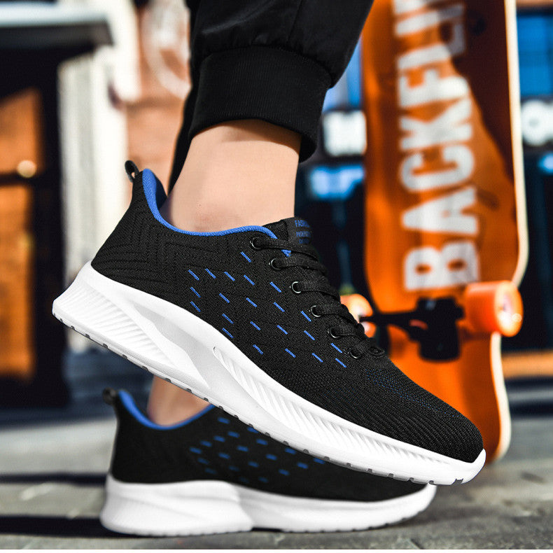Sports Flying Woven Cold Sticky Ultralight Casual Running Shoes - Zalixer