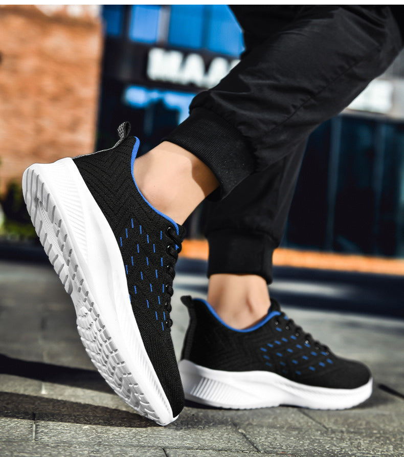 Sports Flying Woven Cold Sticky Ultralight Casual Running Shoes - Zalixer