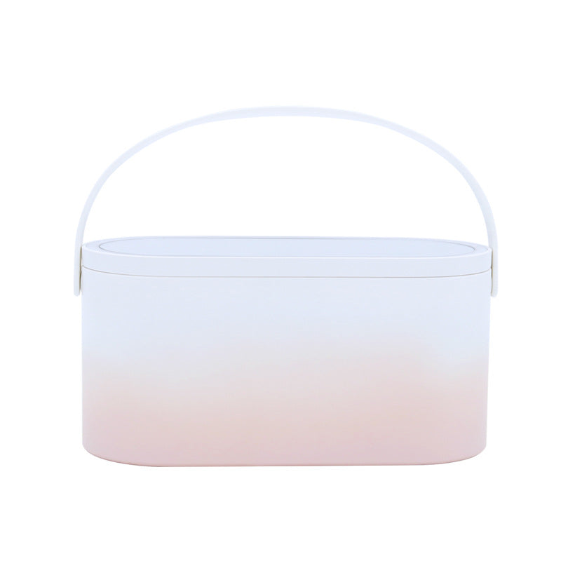 Creative Mini Muid Portable Make-Up Box Led Rechargeable Make-Up Mirror Night Light Travel Make-Up Desktop Make-Up Mirror - Zalixer