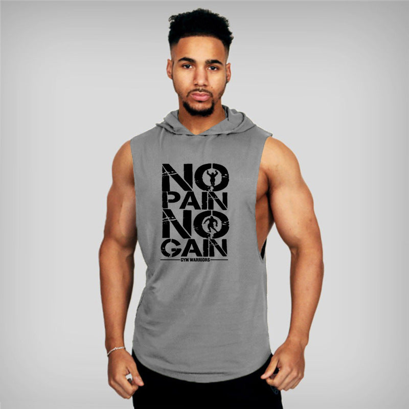 Bodybuilding Clothing Gym Small Round Neck Sports Training Men's Vest