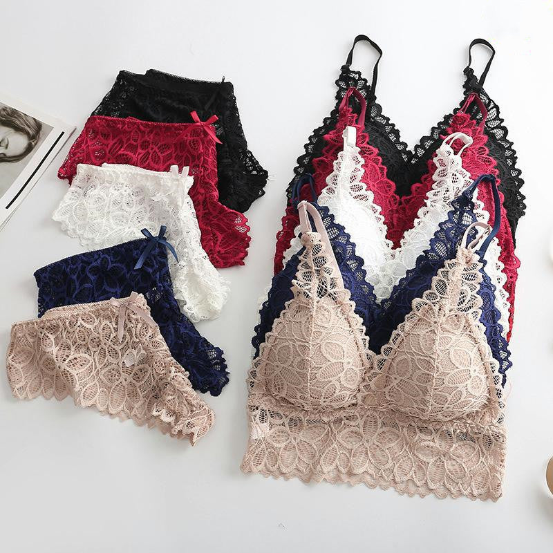 Women Lace Bra Sets Seamless Unde - Zalixer