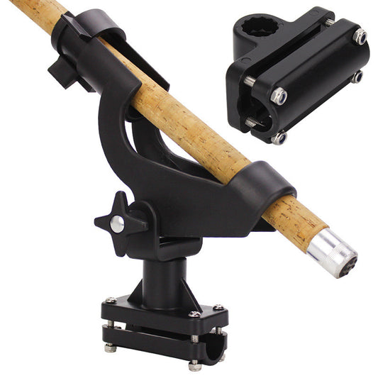 Adjustable Side Rail Mount Kayak Boat Fishing Pole Rod Locking Holder Tackle