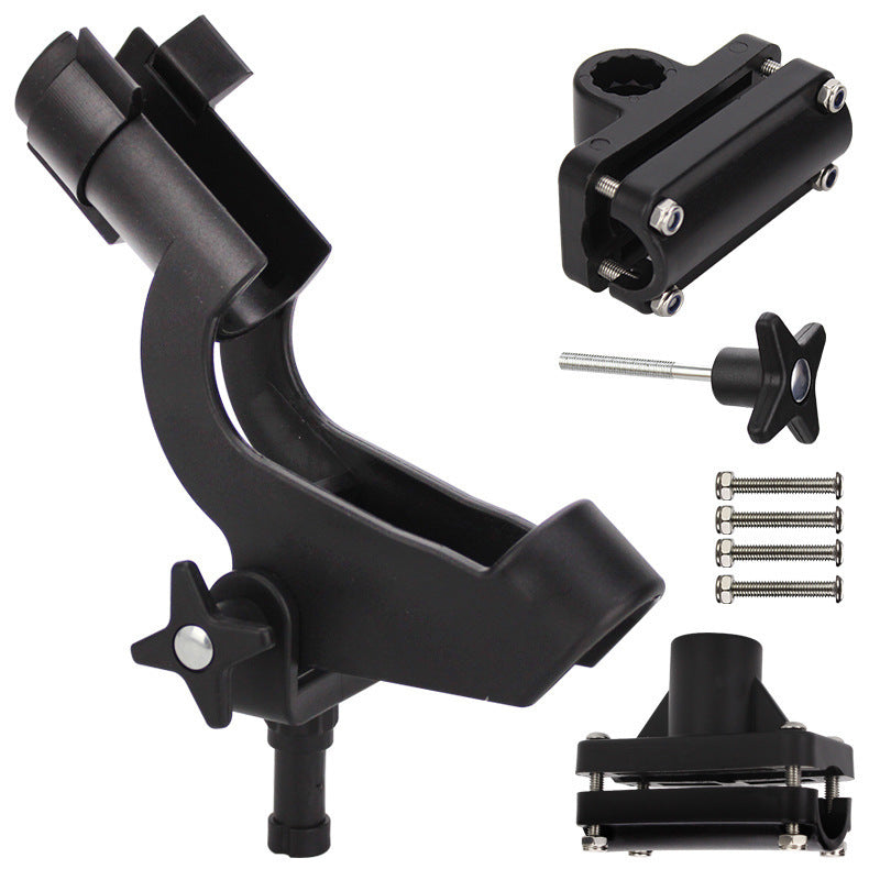 Adjustable Side Rail Mount Kayak Boat Fishing Pole Rod Locking Holder Tackle