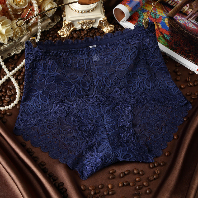 Transparent Lace Ladies High Waist Panties - Zalixer