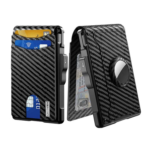 Dual-Fold Carbon Fiber Flip Wallet - Zalixer