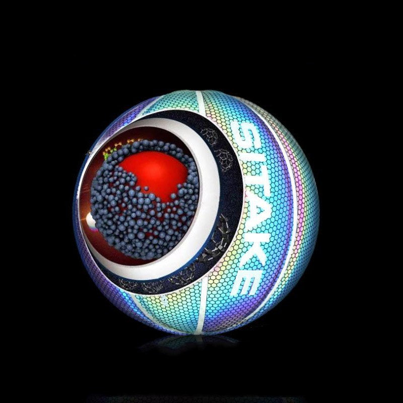 Luminous reflective basketball