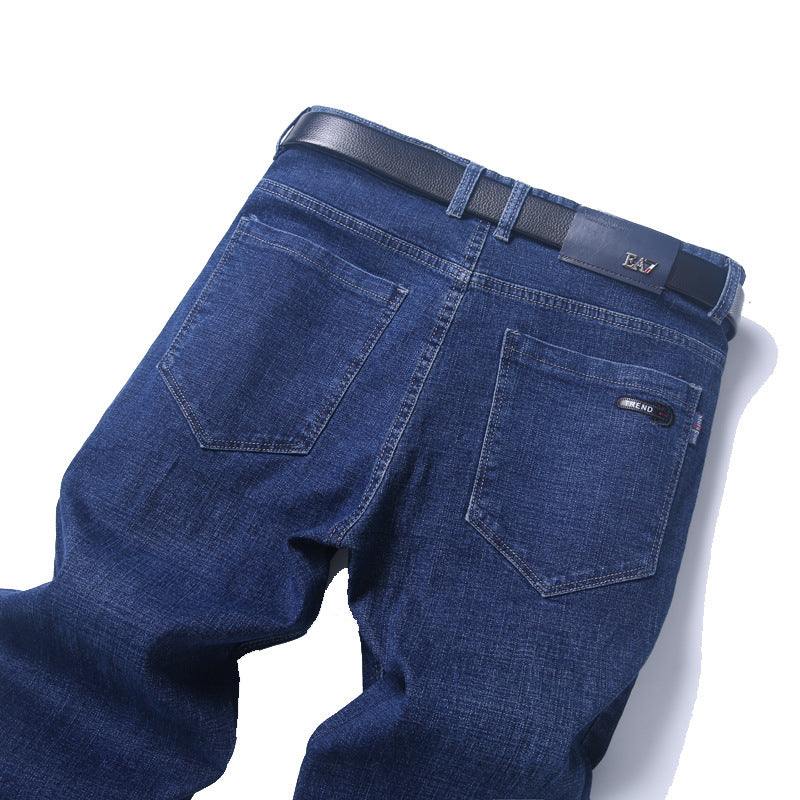 Men's straight loose jeans