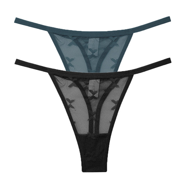 Mesh G-String Women's Panties Transparent Underwear - Zalixer