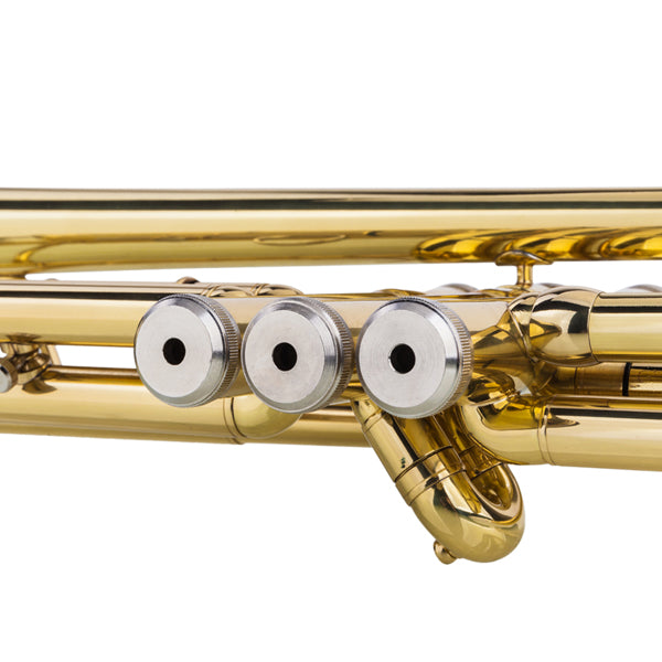 Drop B Tone Adjustable Trumpet Gloves Set Plaint Golden - Zalixer