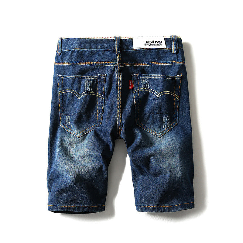 Thin men's denim shorts - Zalixer