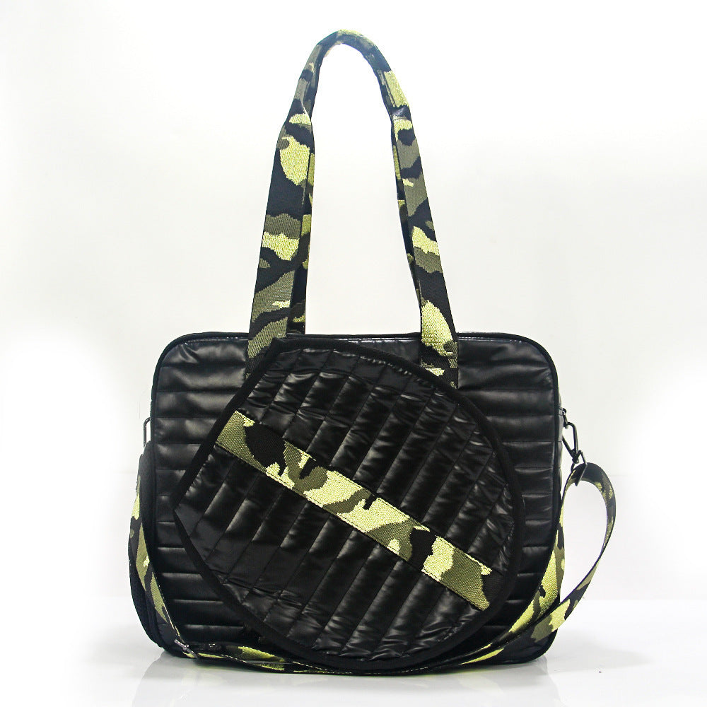 Fashion Striped Hand-carrying Crossbody Shoulder Tennis Pack