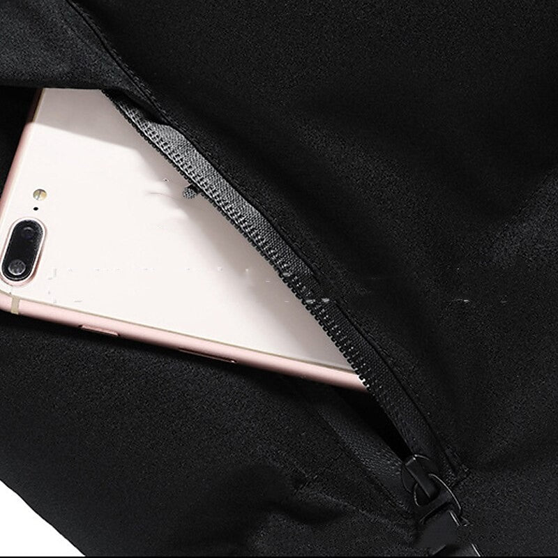 Men's Hooded Jacket Winter Pockets Zip-Up Coat Casual Outerwear Clothing