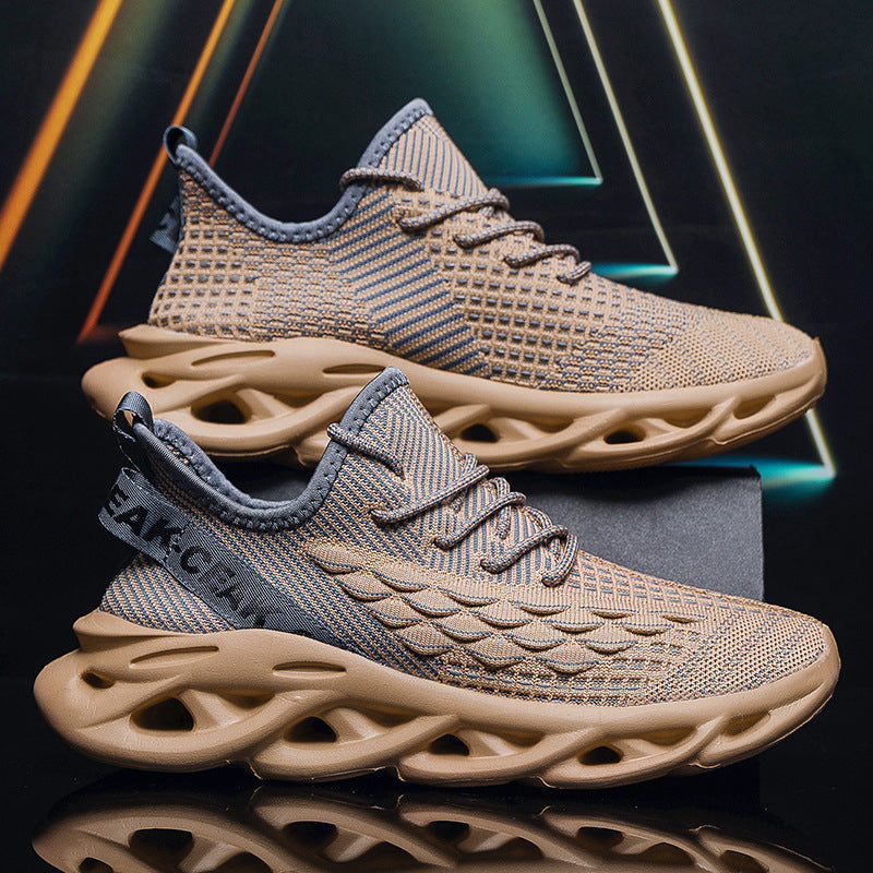 Fly Woven Mesh Sports Men's Coconut Shoes - Zalixer