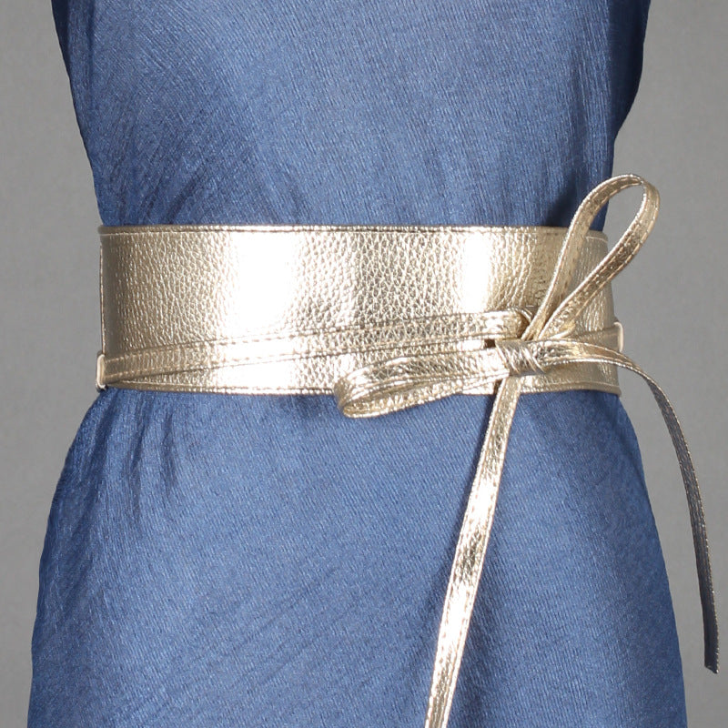Dress Belt Ladies Clothing Accessories Wide Ribbon Bow - Zalixer