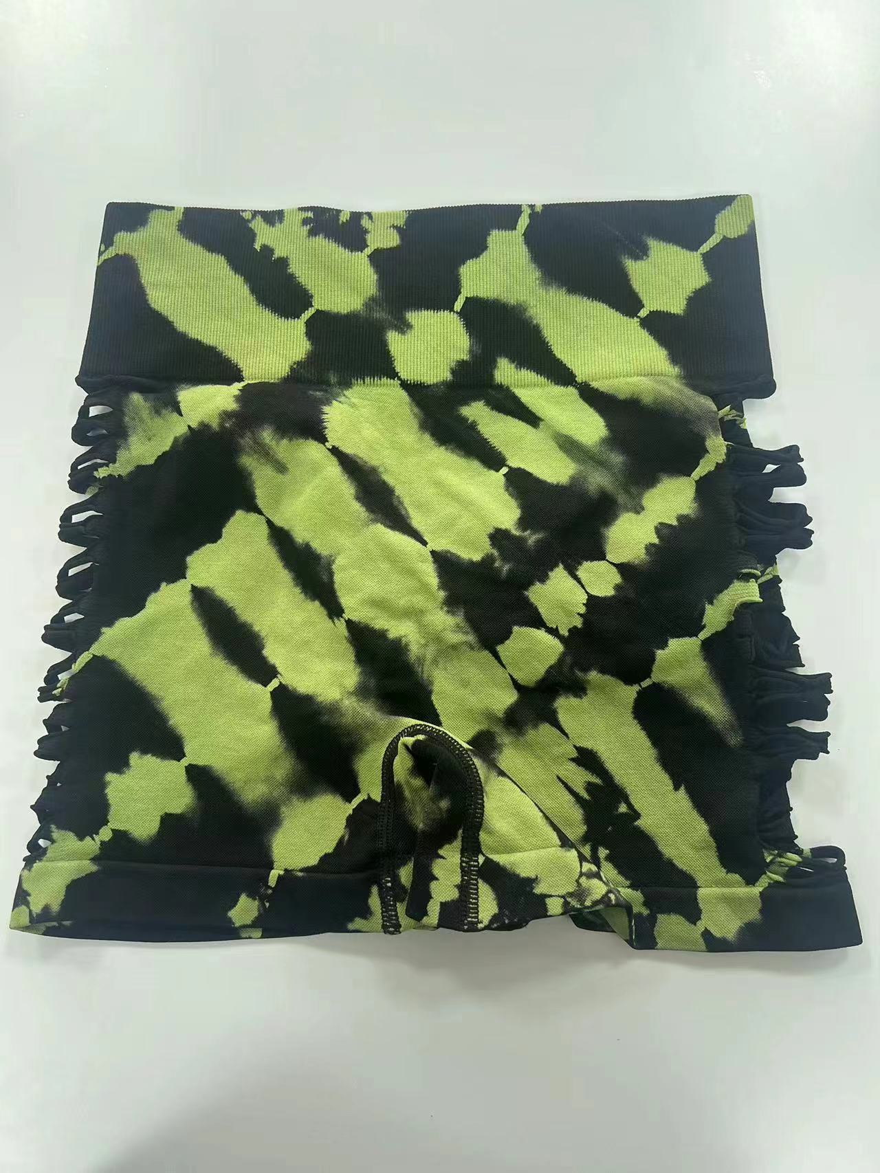 Tie-dye Yoga Bum Lift Shorts - Zalixer