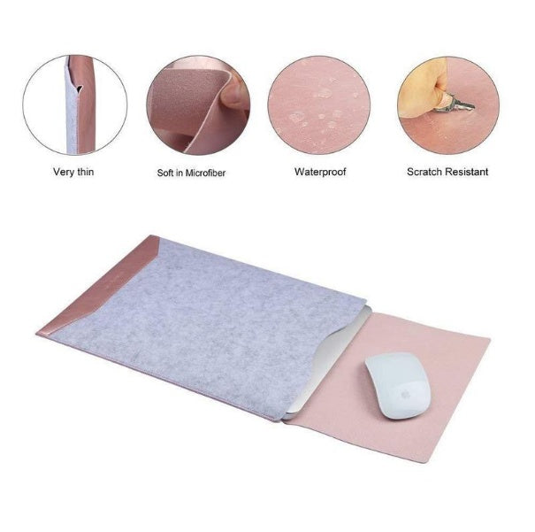 Minimalist Laptop Sleeve With Mousepad For - Zalixer