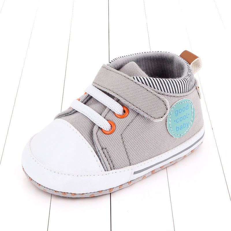 babyshoes canvas baby shoes casual baby shoes Velcro soft bottom toddler shoes 2493 - Zalixer