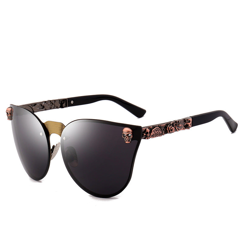Skull sunglasses metal sunglasses - Zalixer